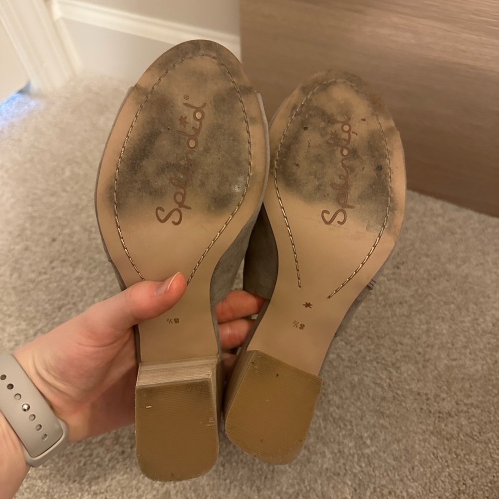 Women's Taupe Block Heel Sandals - Splendid - Picture 5 of 9